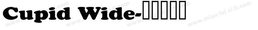 Cupid Wide字体转换